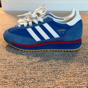 Adidas Kids Blue, White, and Red Sneakers
